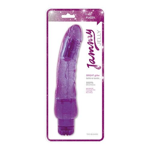 Vibratore Realistico Bright Glitter 24,5 cm - Erotika Shop
