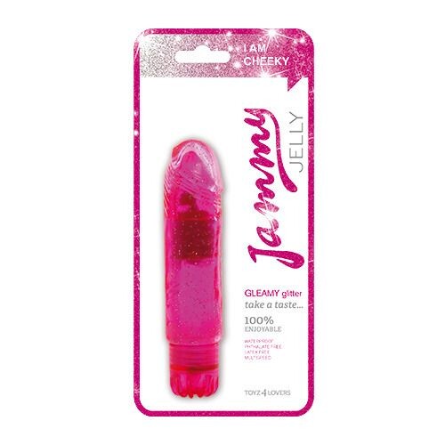 Vibratore Realistico Gleamy Glitter 13,5 cm - Erotika Shop