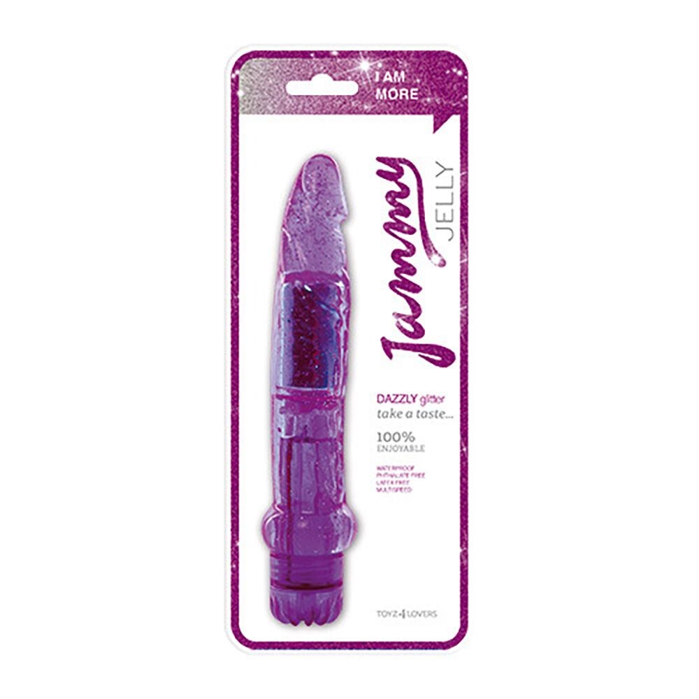 Vibratore Realistico Dazzly Glitter 18,5 cm - Erotika Shop