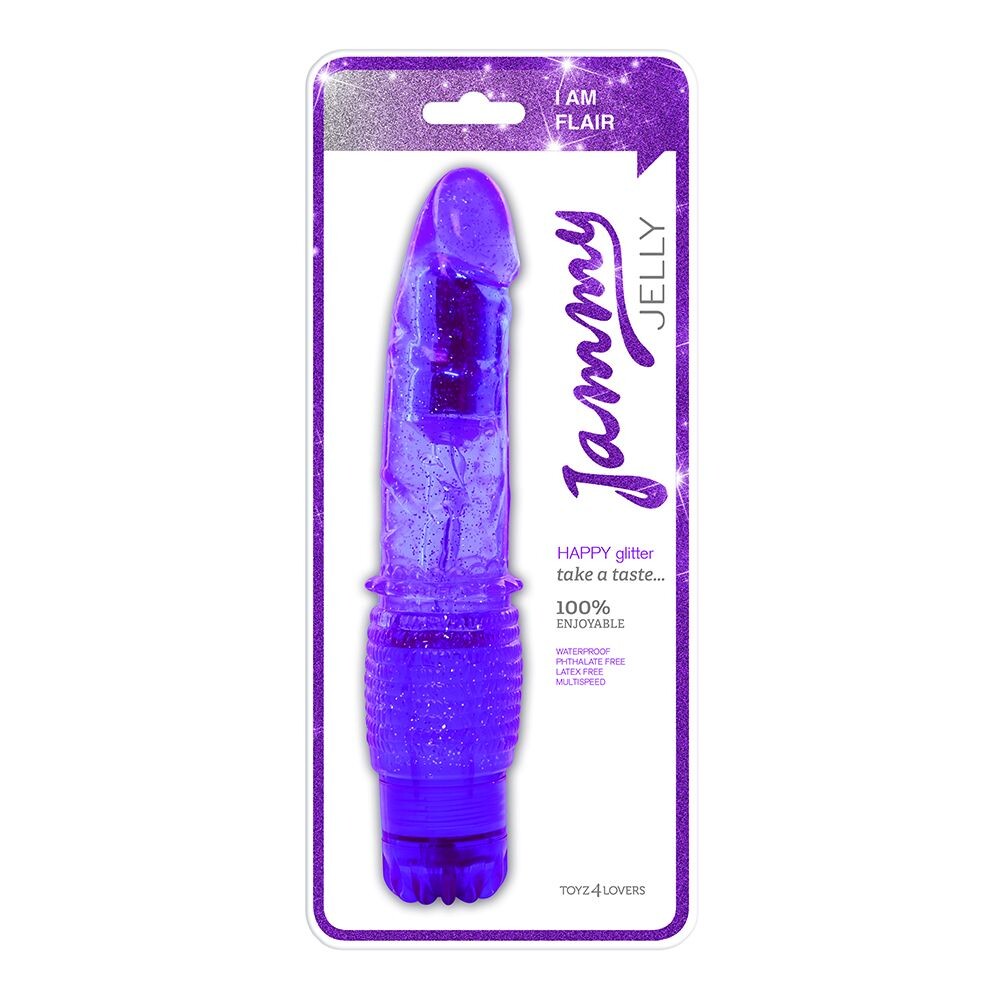 Vibratore Realistico Happy Glitter 21 cm - Erotika Shop
