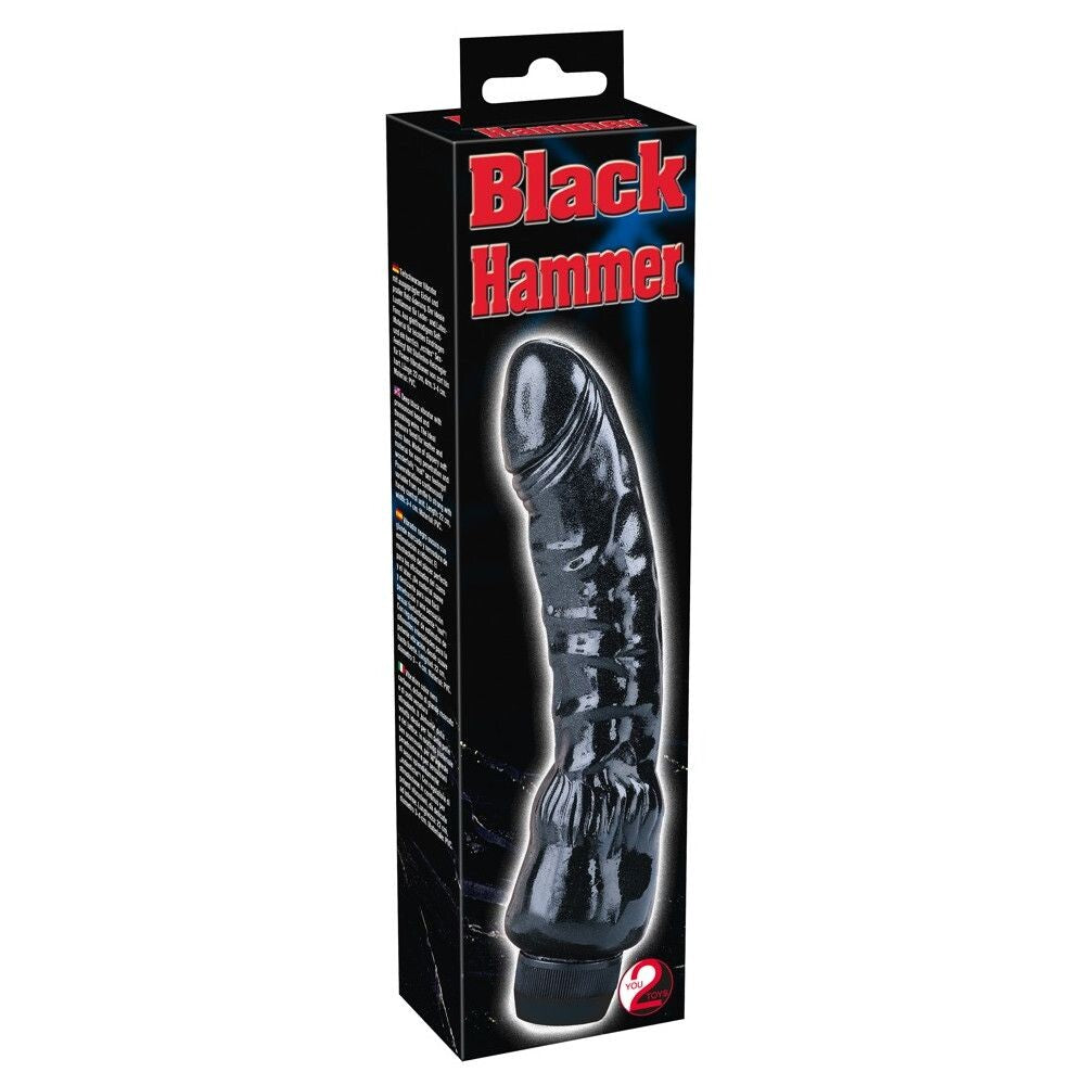 Vibratore Realistico Black Hammer 22 cm - Erotika Shop