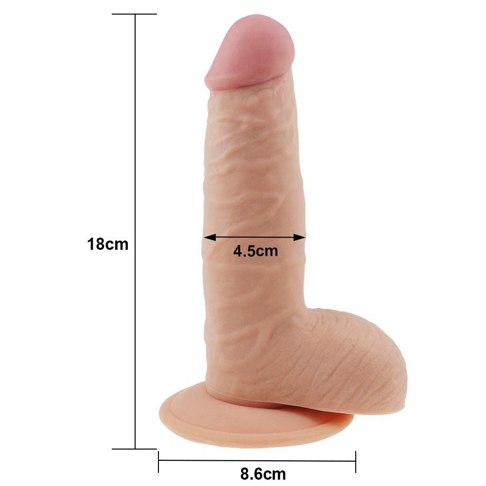 Dildo Realistico Ultra Soft Philiph 18 cm - Erotika Shop