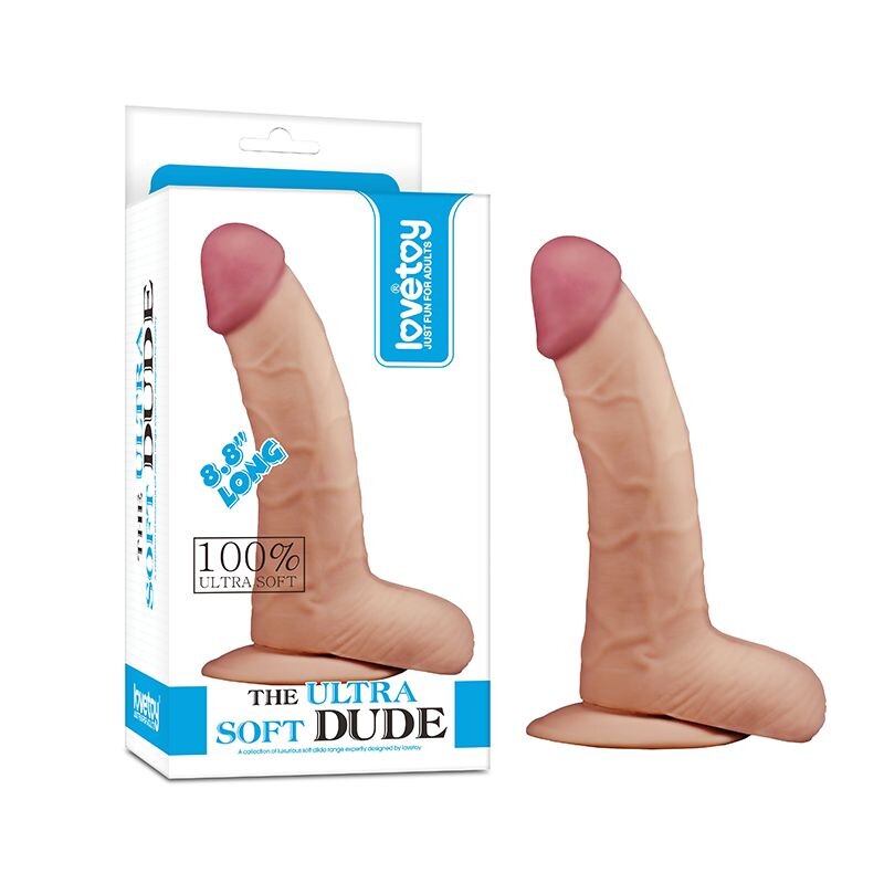 Dildo Realistico Ultra Soft Quentin 22,5 cm - Erotika Shop