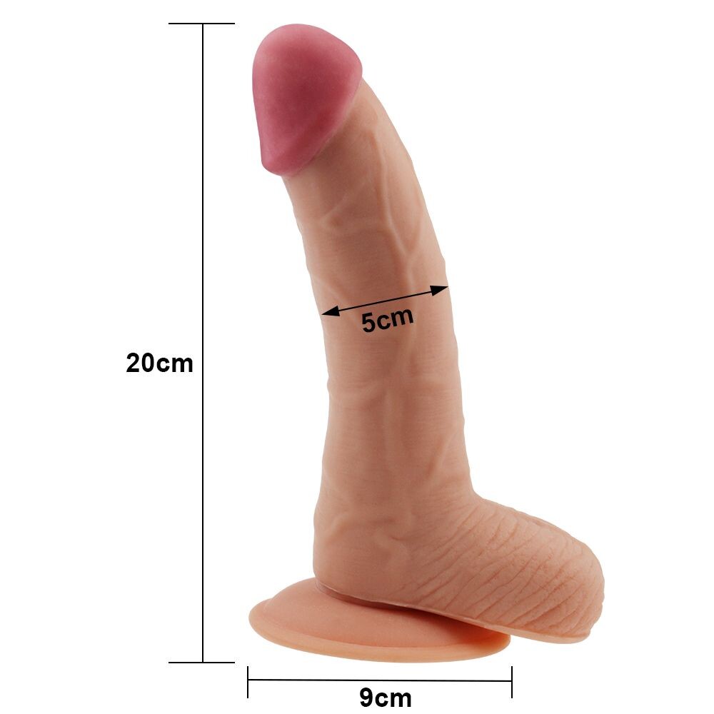 Dildo Realistico Ultra Soft Quentin 22,5 cm - Erotika Shop