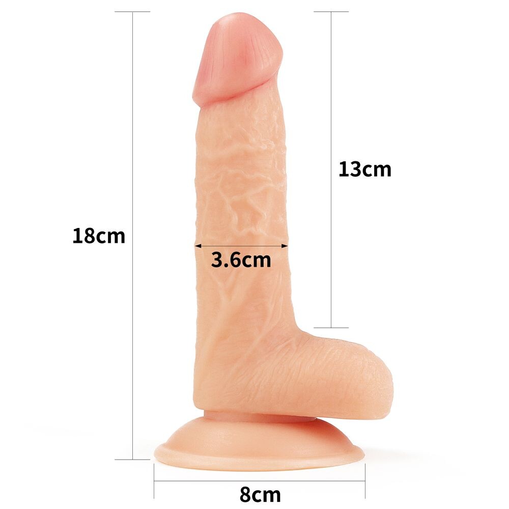 Dildo Realistico Ultra Soft Ronan 18 cm - Erotika Shop
