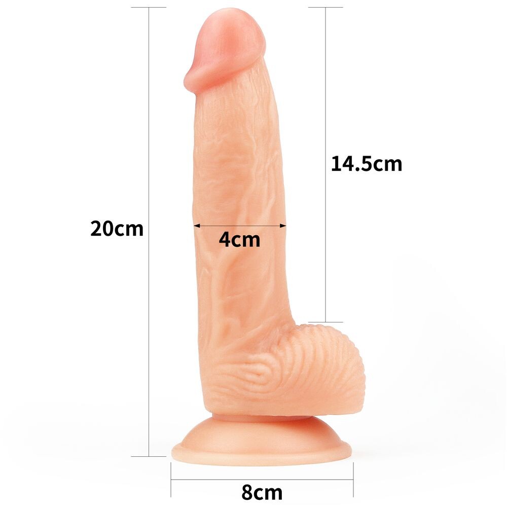 Dildo Realistico Ultra Soft Seth 20 cm - Erotika Shop
