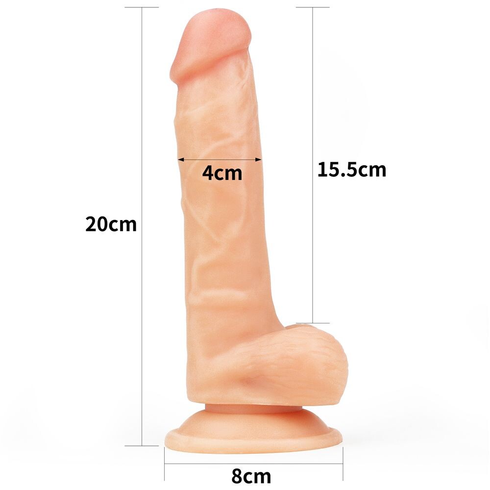 Dildo Realistico Ultra Soft Raul 20 cm - Erotika Shop