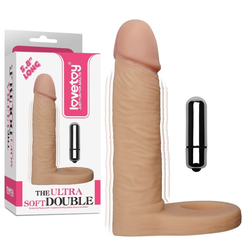 Strap On Vibrante Ultra Double 15 cm - Erotika Shop