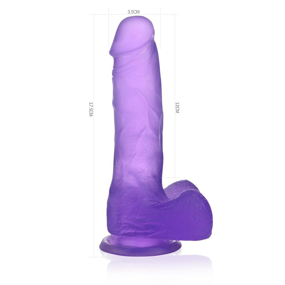 Dildo Realistico Jelly Crystal 17 cm
