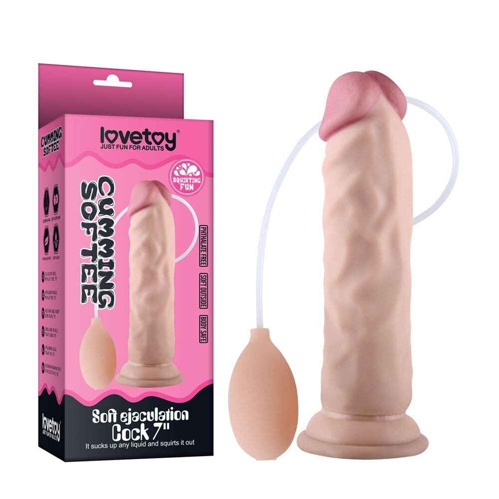 Dildo Realistico Cumming Soft 21,6 cm - Erotika Shop