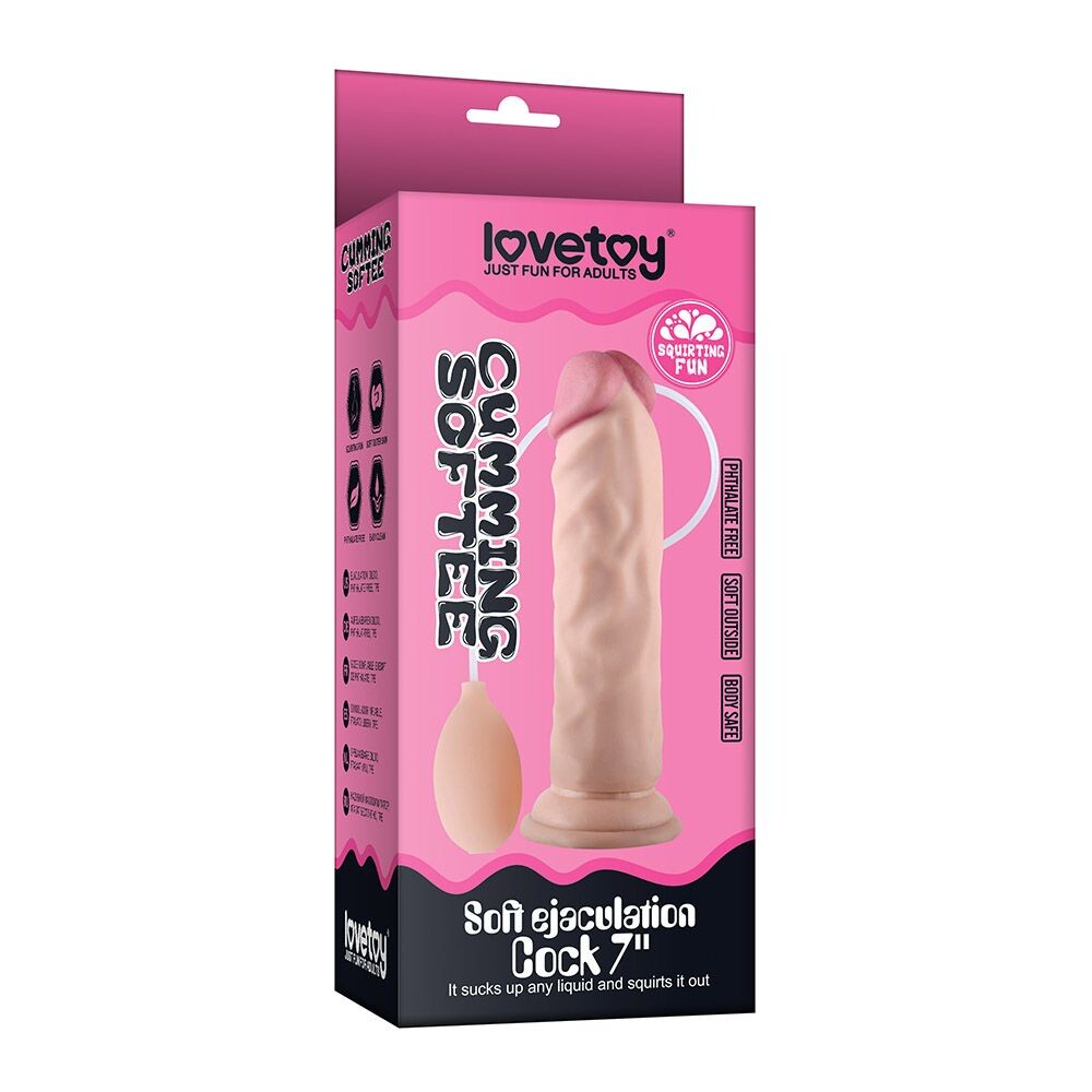 Dildo Realistico Cumming Soft 21,6 cm - Erotika Shop