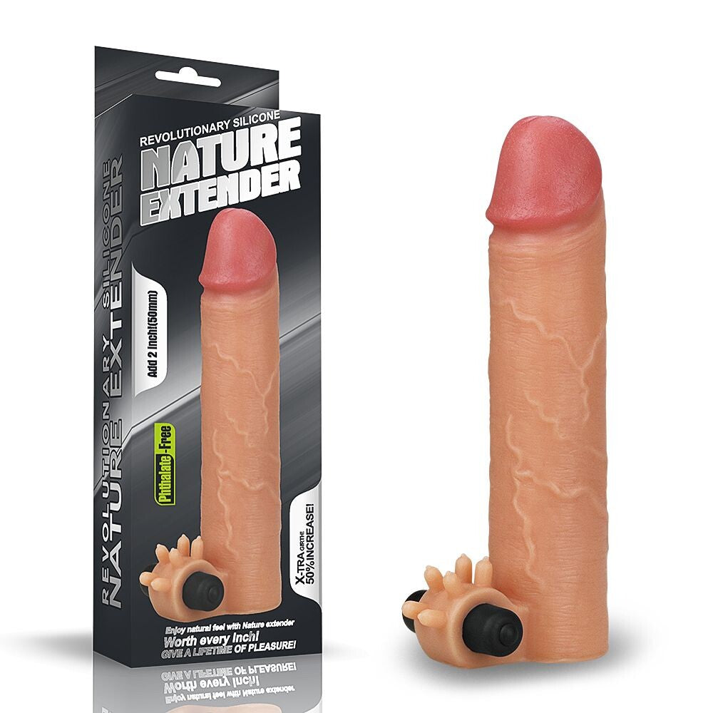 Guaina e Prolunga Pene Nature Vibe 19 cm - Erotika Shop
