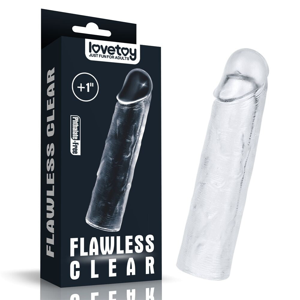 Guaina e Prolunga Pene Flawless 15,5 cm - Erotika Shop
