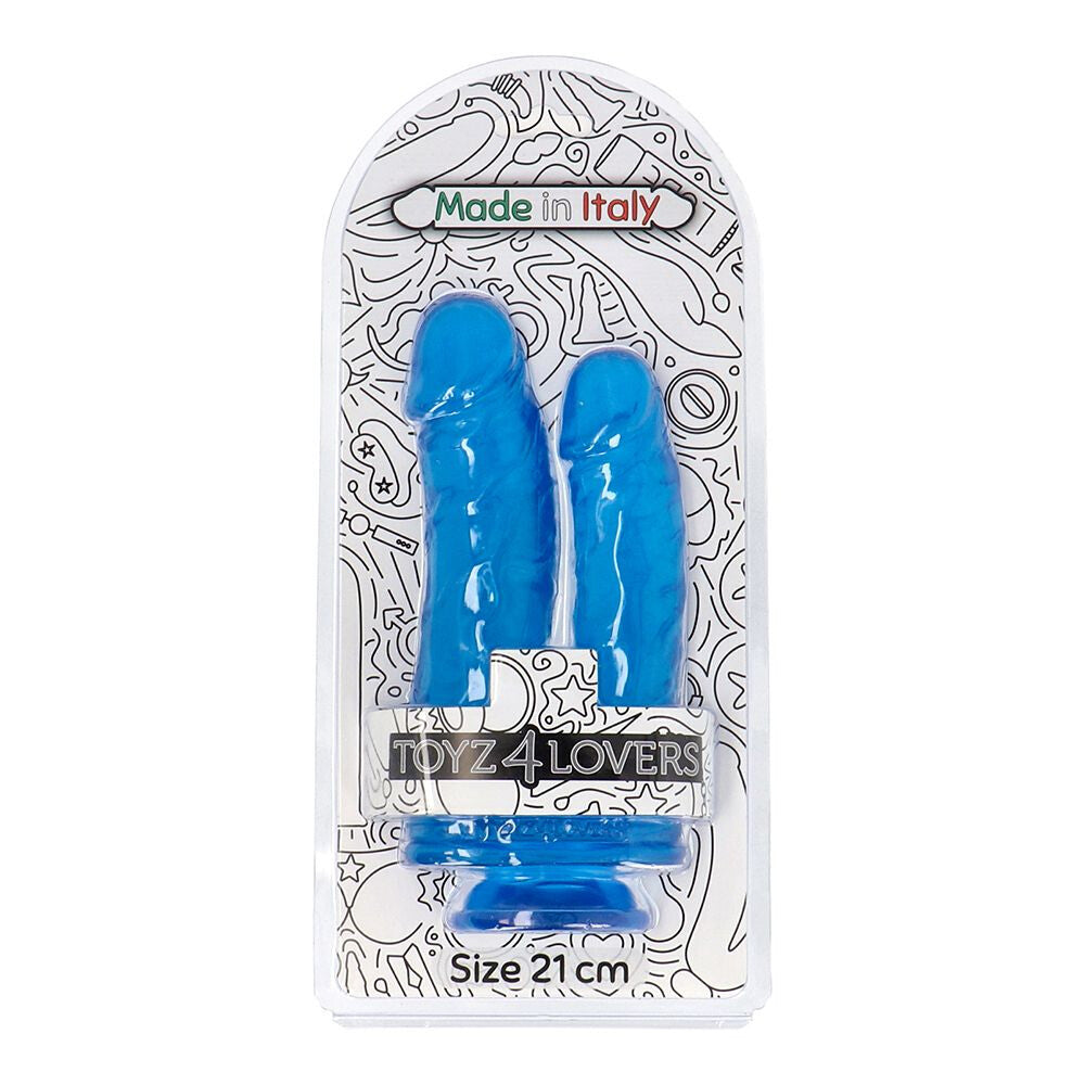 Dildo Doppio Jelly Romolo e Remo 20,5 cm
