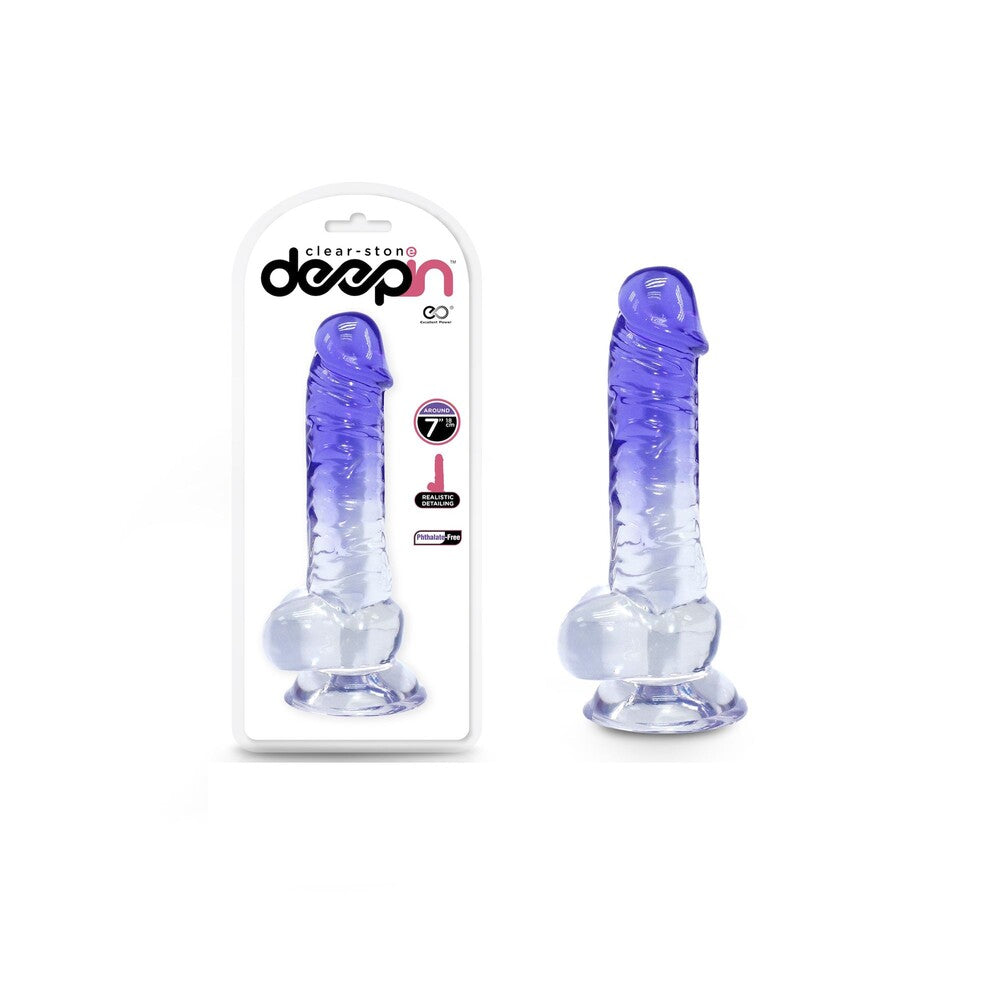 Dildo Realistico Deep Clear Stone 18 cm - Erotika Shop
