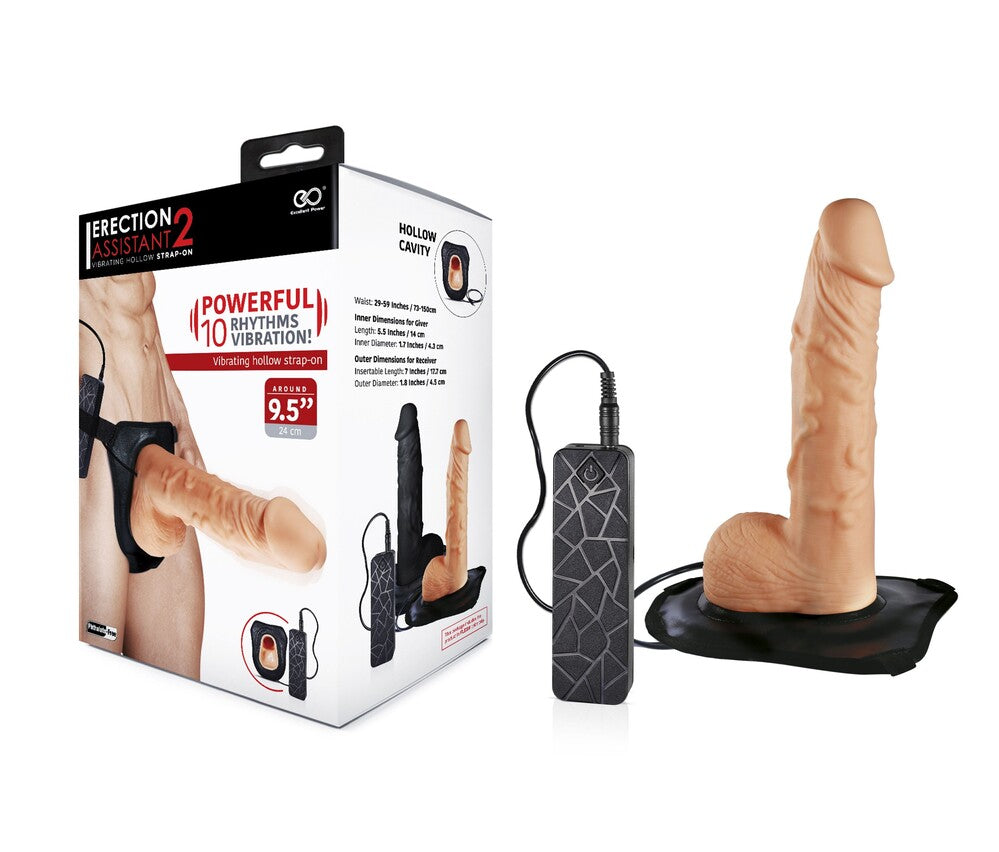 Strap On Vibrante Erection Glow 24 cm