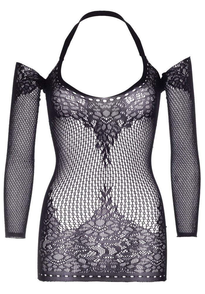 Mini Abito Sexy Twist Halter Nero - Erotika Shop