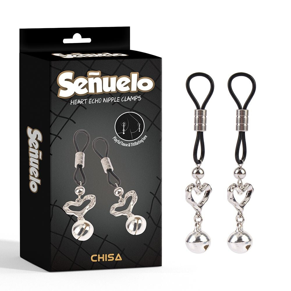 Pinzette per Capezzoli Heart Echo - Erotika Shop
