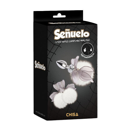 Pinzette per Capezzoli Cutesy e Plug Anale - Erotika Shop