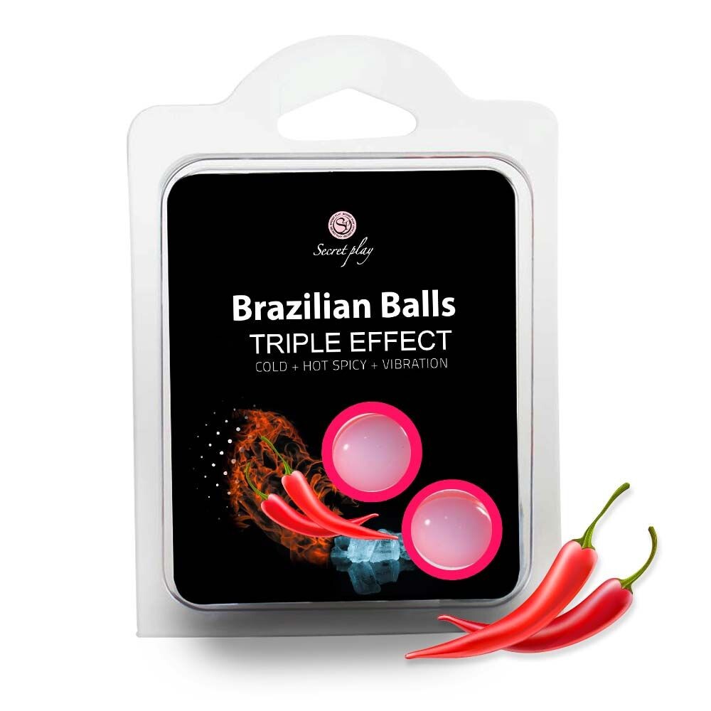 Olio Massaggio Brazilian Balls Triple Effect - Erotika Shop