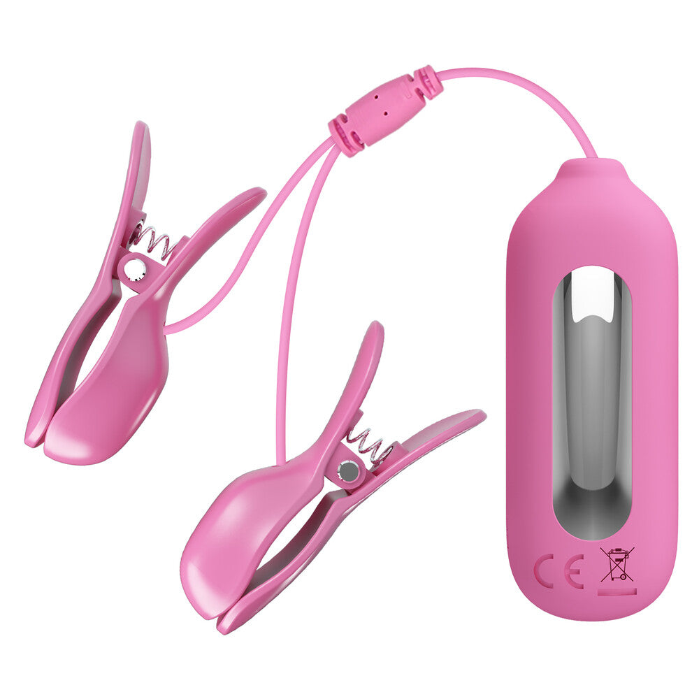 Pinzette Vibranti Per Capezzoli Romantic Wave II - Erotika Shop