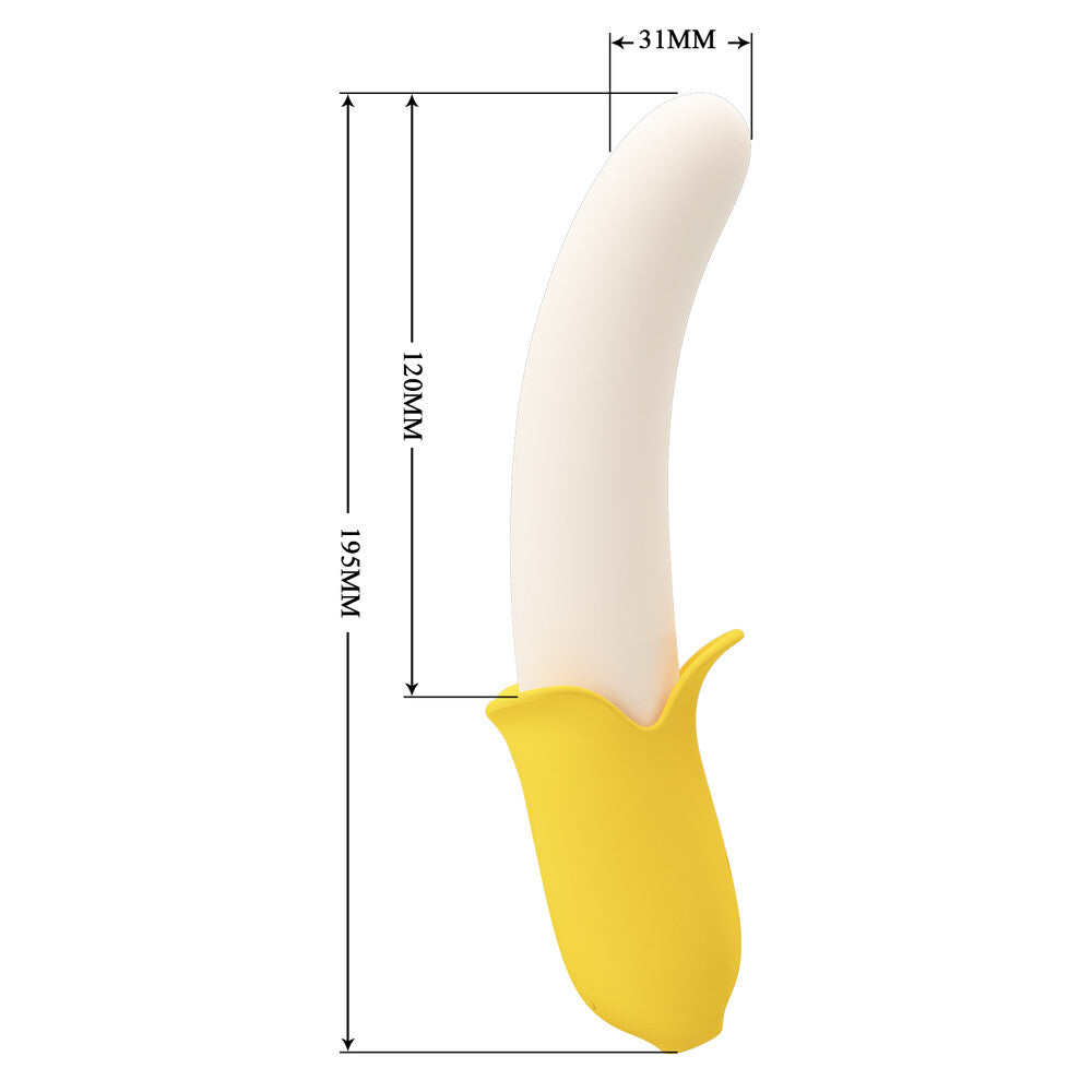 Vibratore Punto-G Banana Geek 19,5 cm