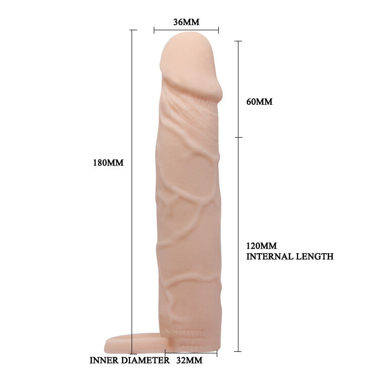 Guaina e Prolunga Pene ExtenX Large 18 cm - Erotika Shop