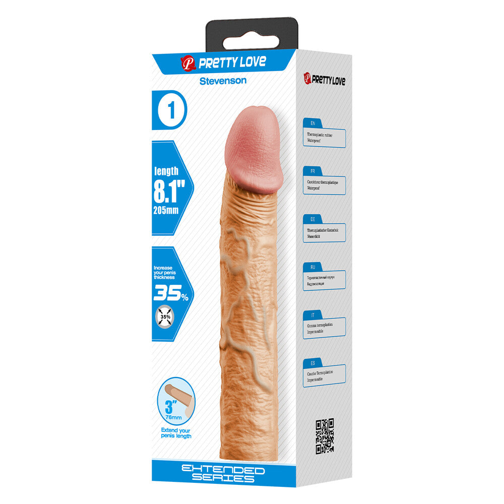 Guaina e Prolunga Pene Stevenson 20,5 cm