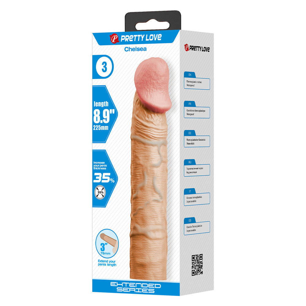 Guaina e Prolunga Pene Chelsea 22,5 cm