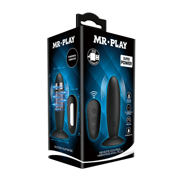 Vibratore Anale Remote Control Raven - Erotika Shop