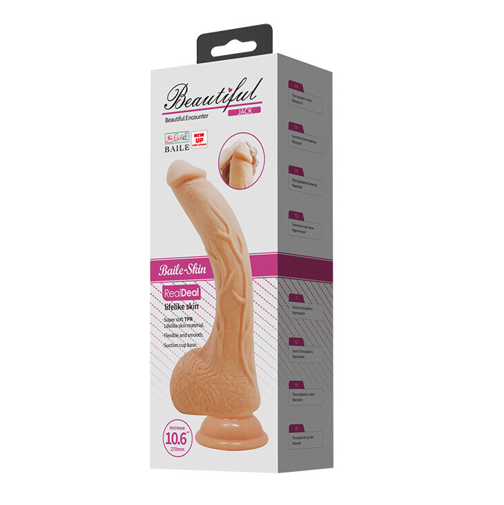 Dildo XXL Beautiful Vibrant Jack 27 cm - Erotika Shop