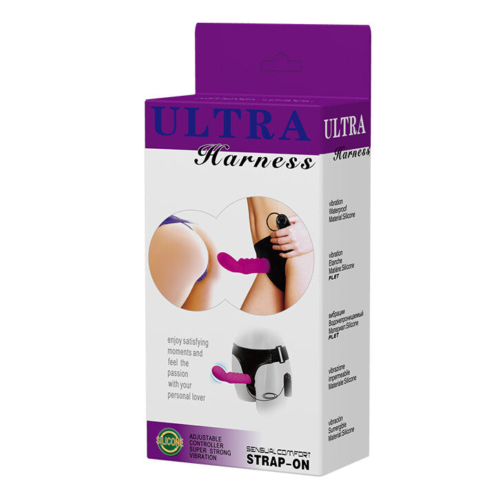 Strap-on Ultra Harness Vibrant Purple Fantasy 15,5 cm - Erotika Shop