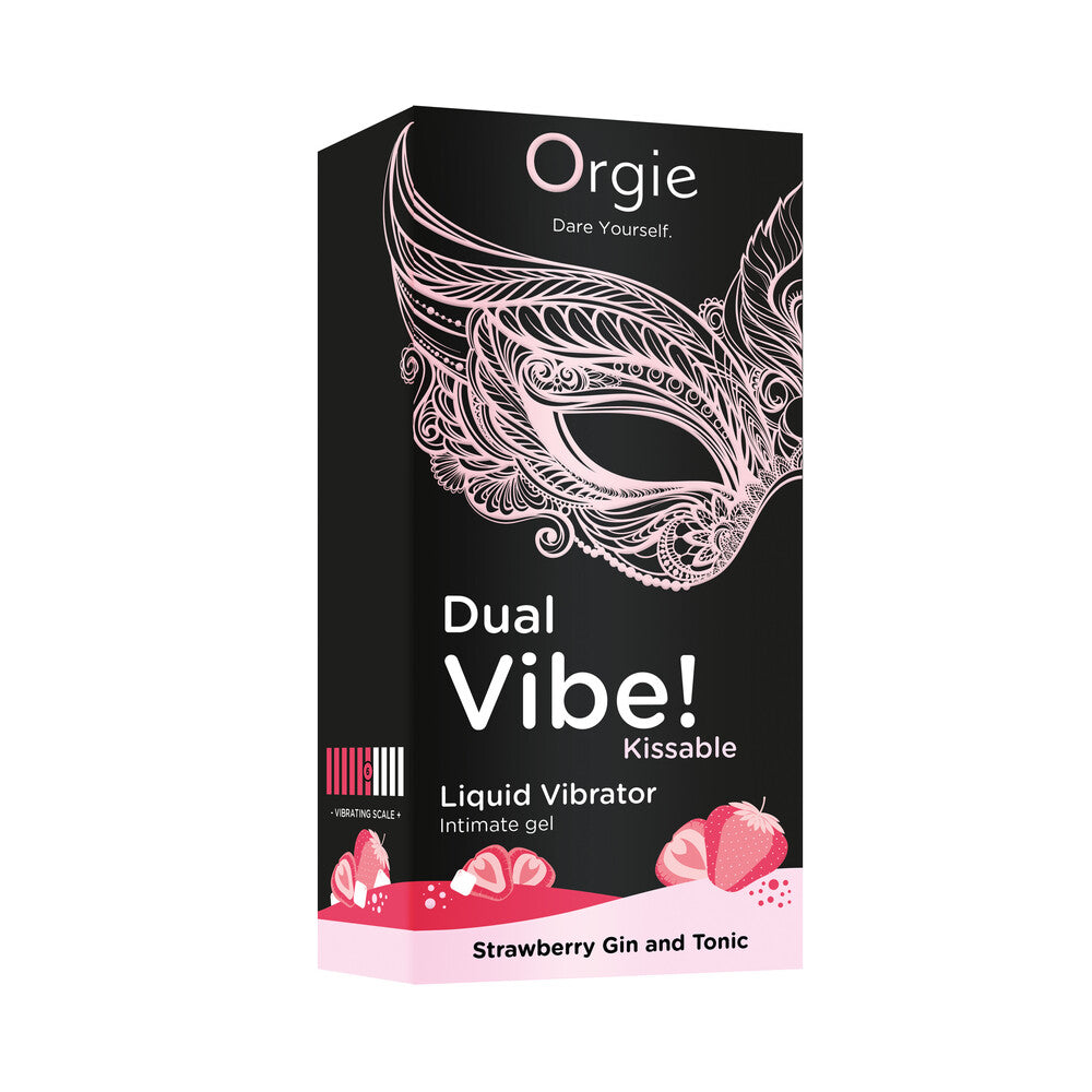 Vibratore Liquido Dual Vibe Strawberry Gin And Tonic 15ml - Erotika Shop