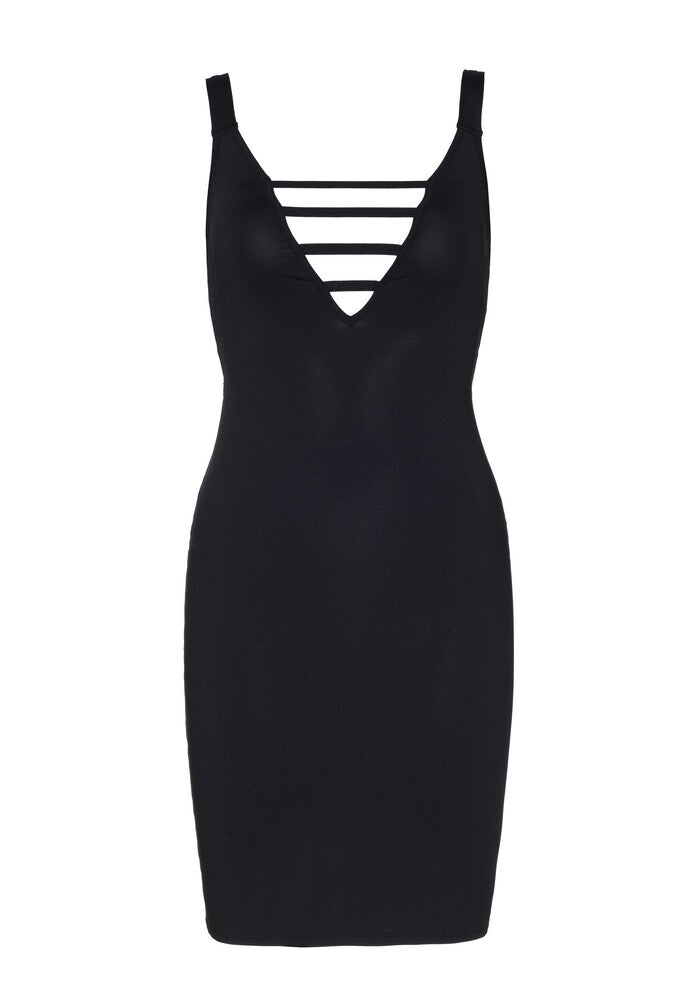 Mini Abito Sexy Deep-V Nero - Erotika Shop