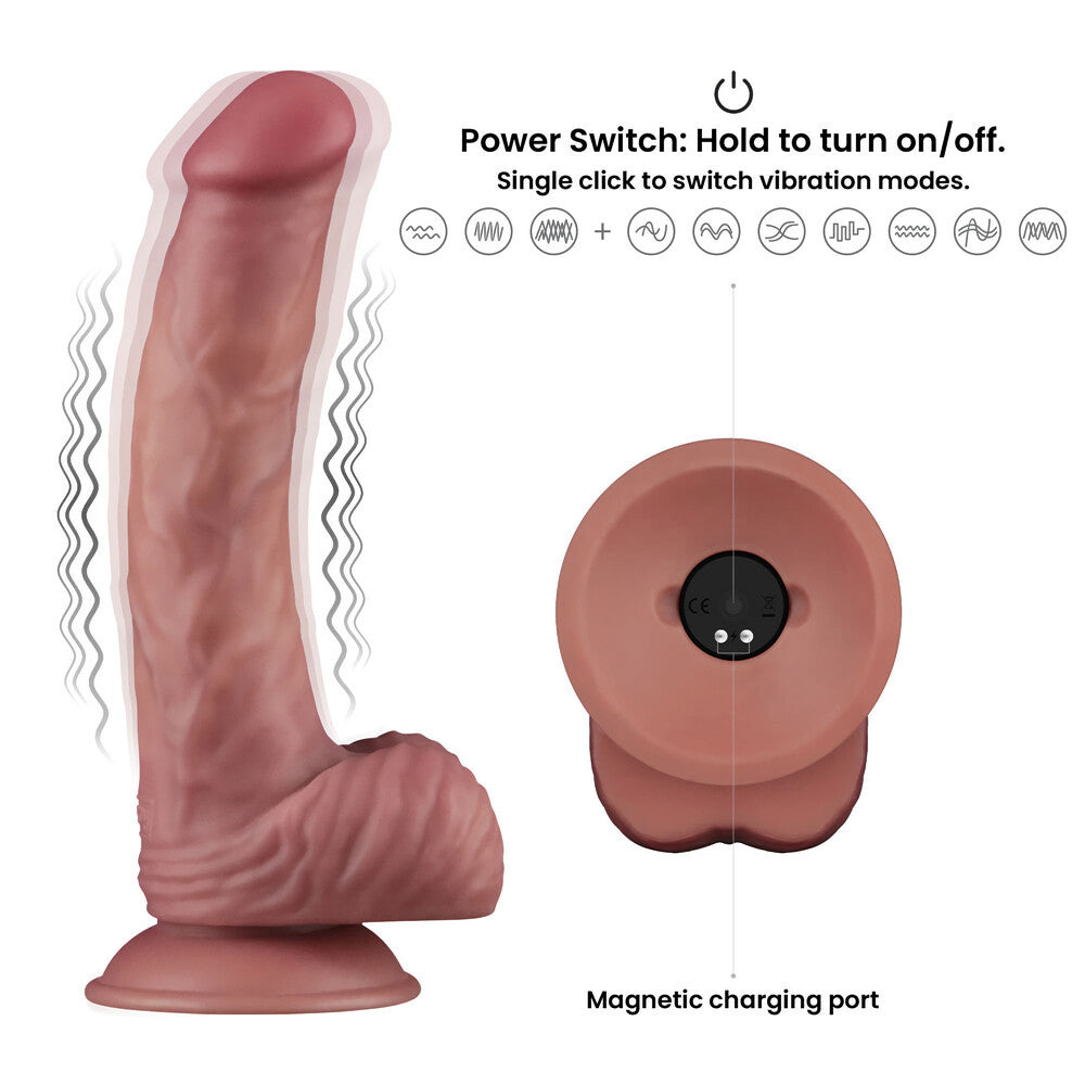 Vibratore Realistico Power Cock Silken - Erotika Shop