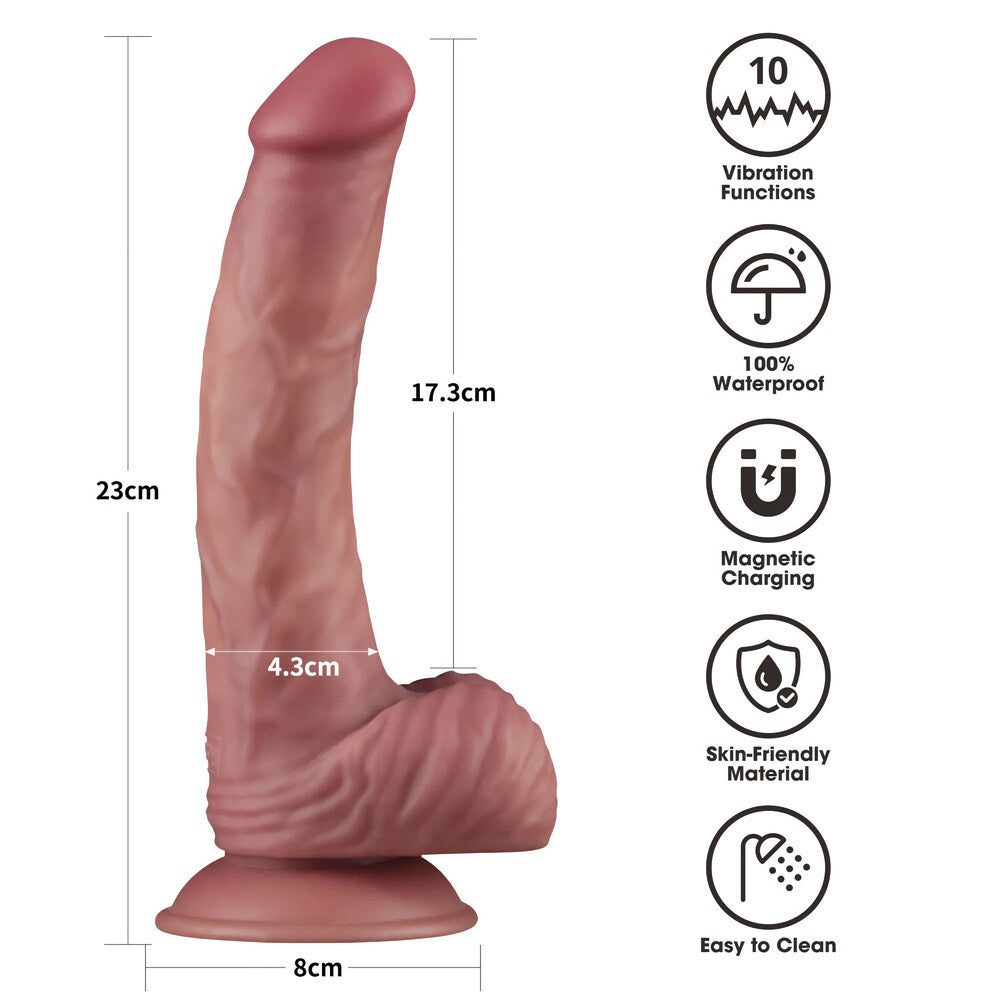 Vibratore Realistico Power Cock Silken - Erotika Shop