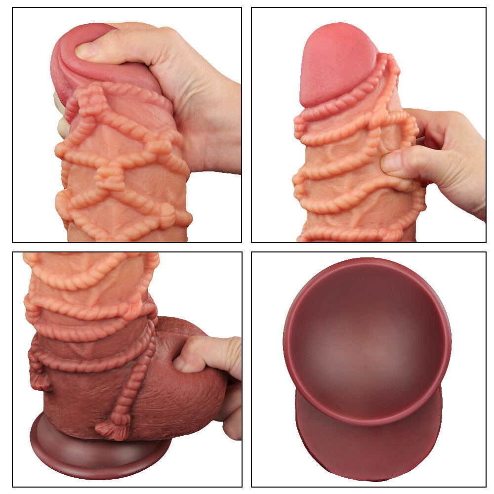 Dildo XXL Braided Rope 24,5 cm - Erotika Shop