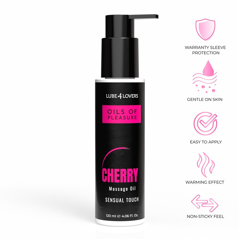 Olio da Massaggio Pleasure Ciliegia 120 ml - Erotika Shop