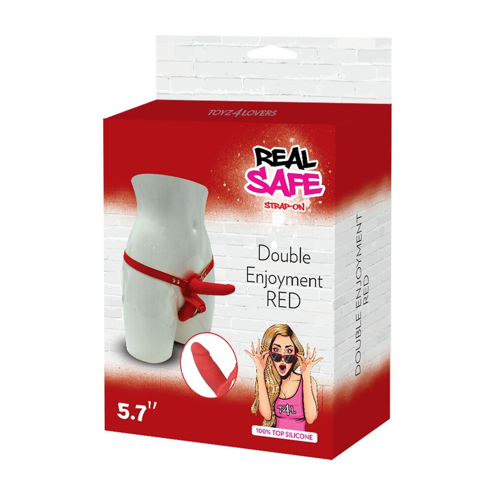 Strap-On Double Enjoyment Red