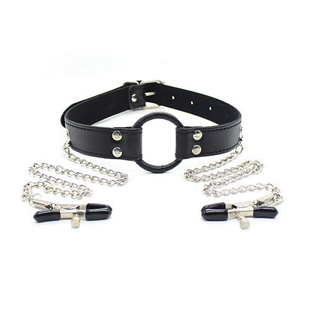 Morso Bondage con Pinze Ring Gag - Erotika Shop