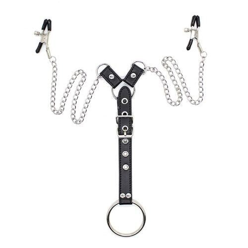 Pinzette Capezzoli e Costrittivo Penitence Man - Erotika Shop
