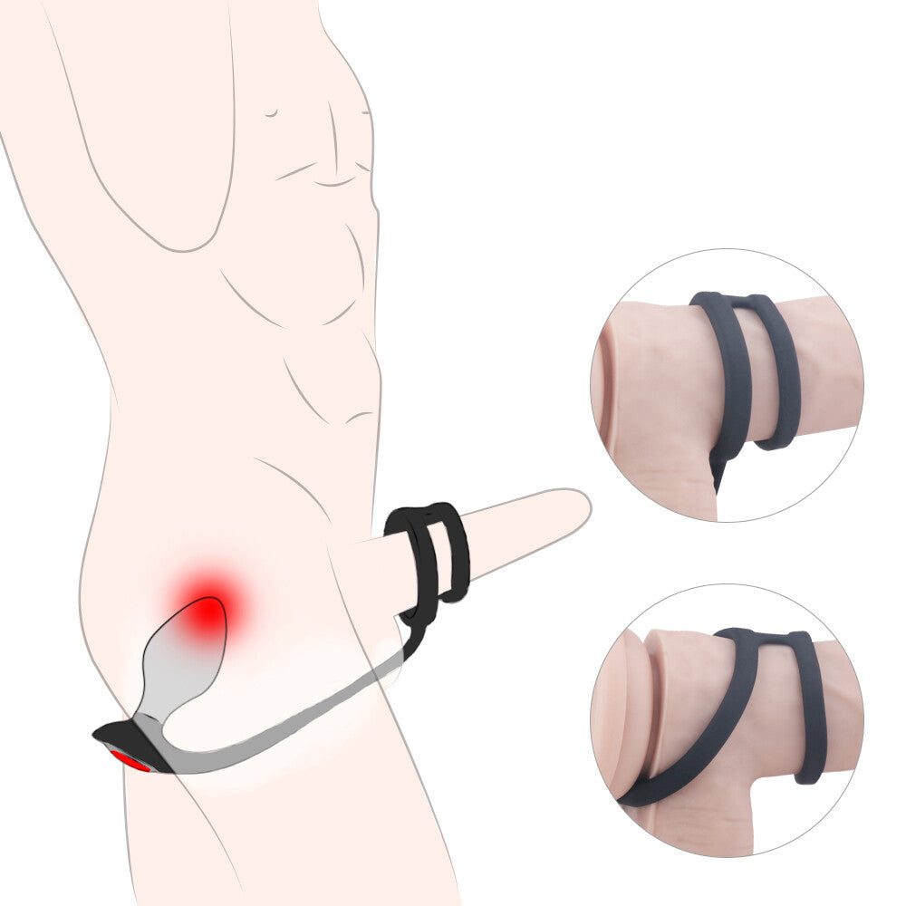 Plug Anale e Anello Fallico Pleasure Bully - Erotika Shop