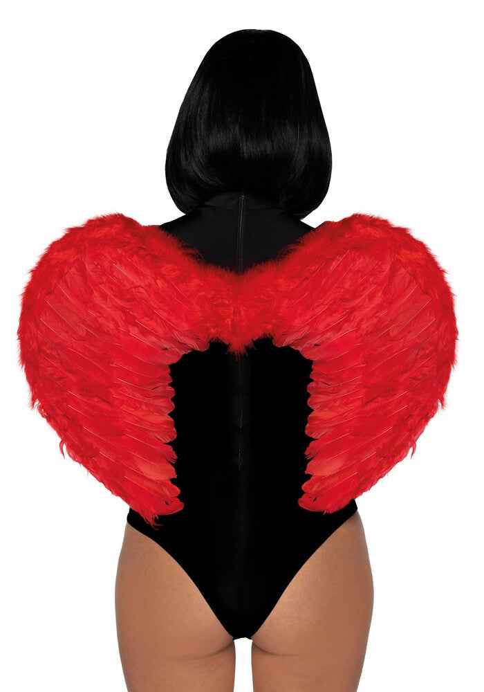 Ali Diavolo Sexy Marabou Feather Rosso