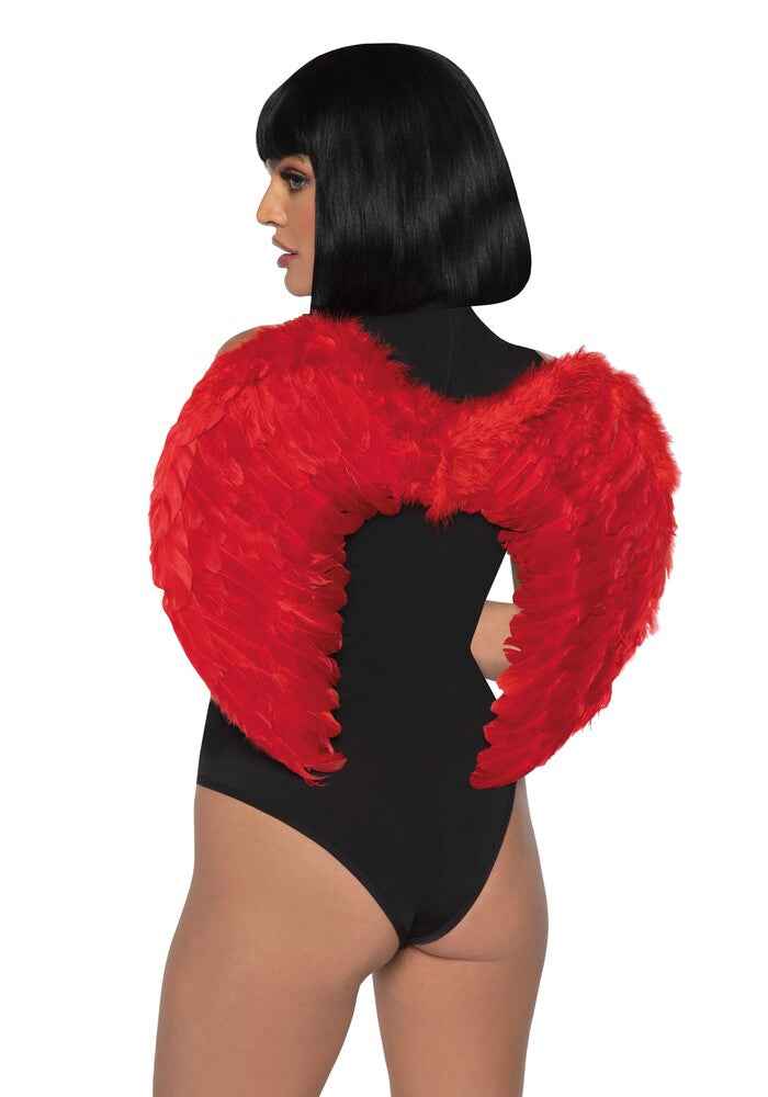 Ali Diavolo Sexy Marabou Feather Rosso