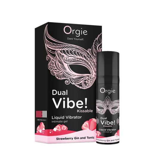 Vibratore Liquido Dual Vibe Strawberry Gin And Tonic 15ml - Erotika Shop