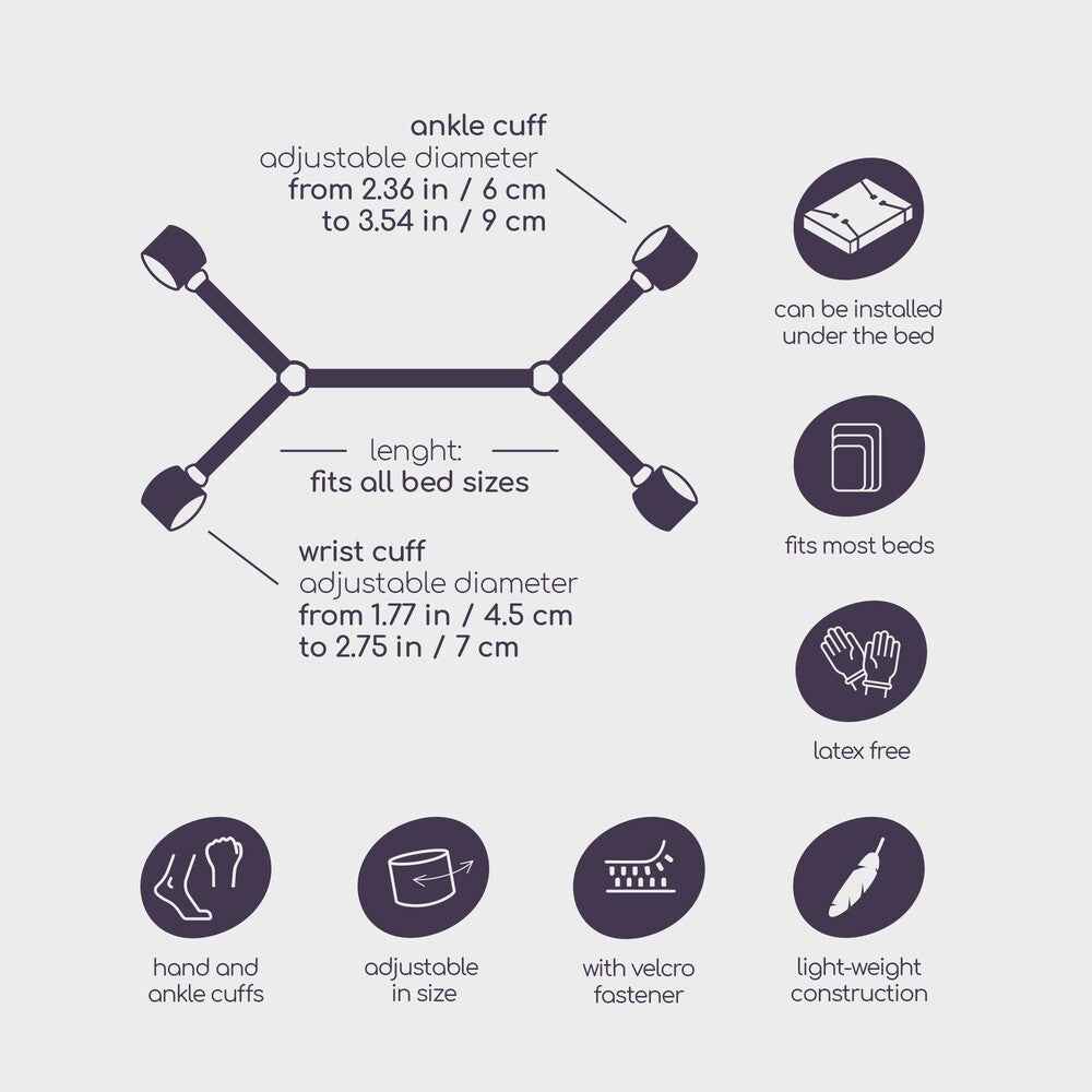 Costrittivo Bondage Bed Restraints