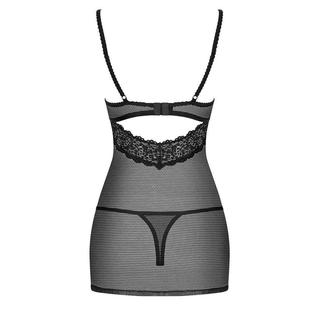 Baby Doll e Perizoma Sexy Neat Nero