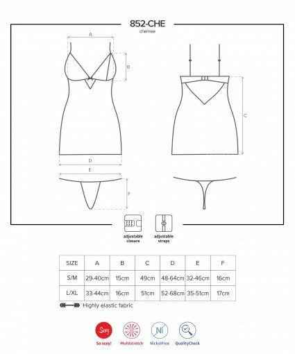 Baby Doll e Perizoma Sexy Neat Nero