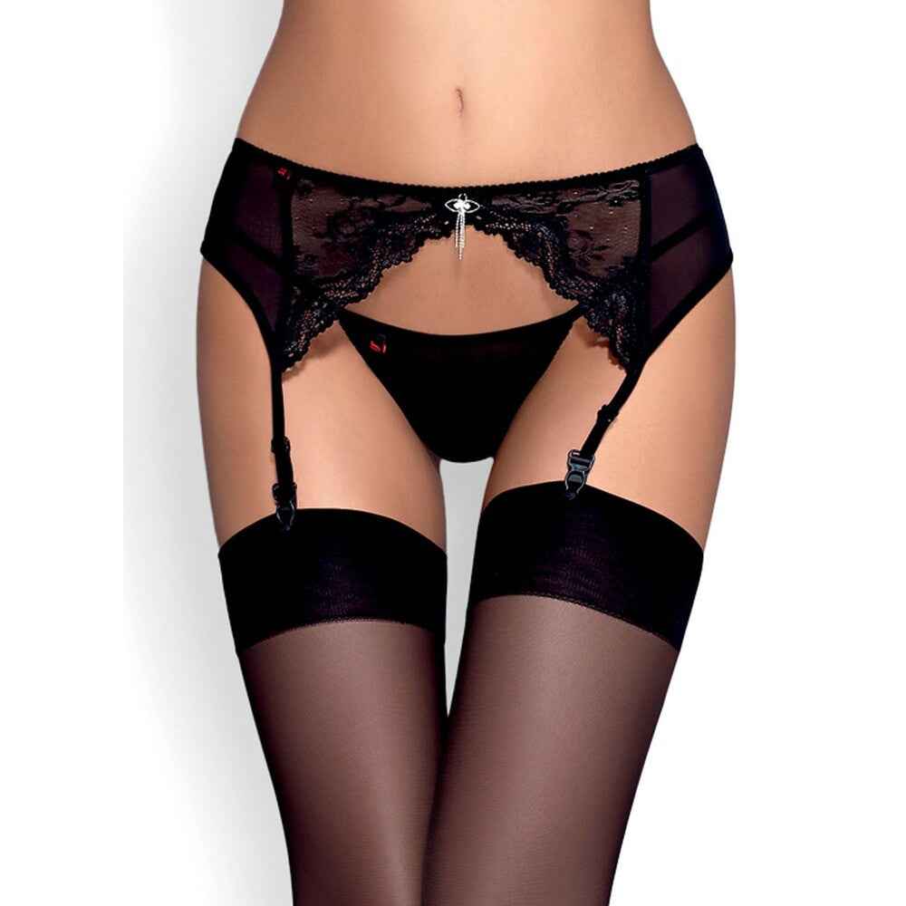 Guepiere e Perizoma Sexy Charms Nero