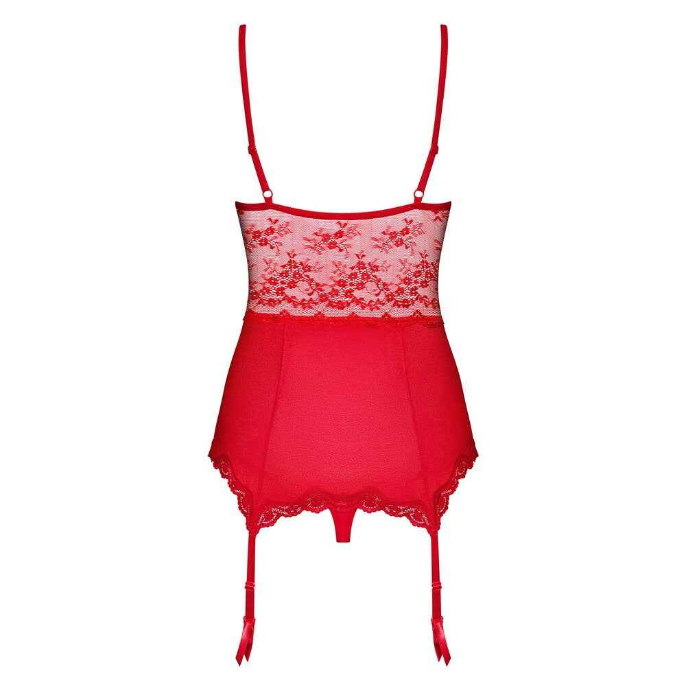 Corsetto e Perizoma Sexy Lovica Rosso